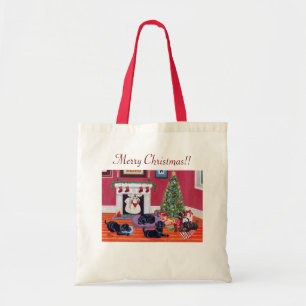 Tote Bag Réveillon de Noël Labradors
