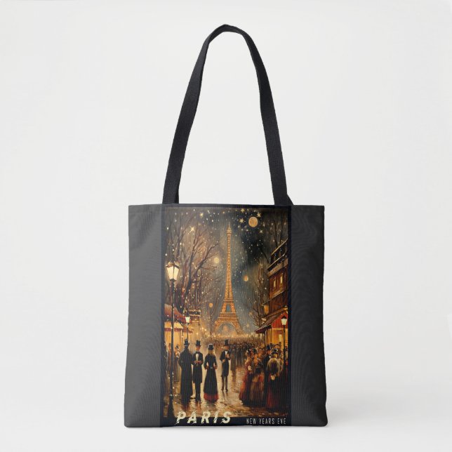 Tote Bag Réveillon du Nouvel An à Paris (Devant)