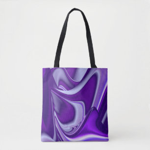 Tote Bag Rêves arc-en-ciel à fleurs violettes