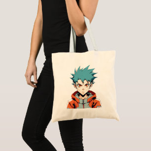 Tote Bag Rêves d'anime : Garçon d'anime de manga aux cheveu