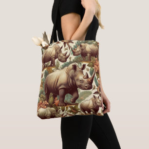 Tote Bag Rhino vintage sans fil