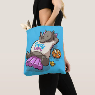 Tote Bag Rhinoceros gonflables pour animaux de fête