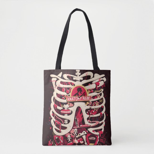Tote Bag RICK ET MORTY™| Anatomy Park Rib Cage (Devant)