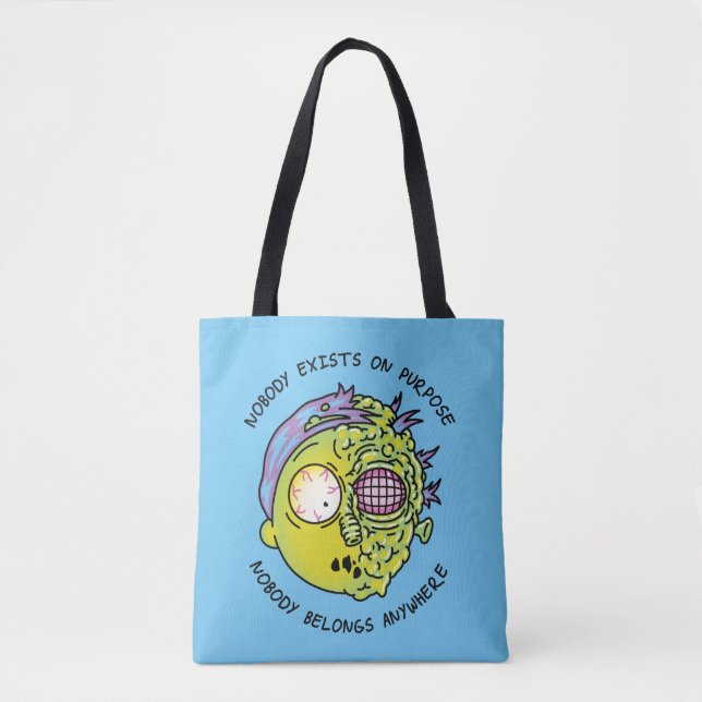 Tote Bag RICK ET MORTY™ | Citation de vol Stylisé Morty (Devant)
