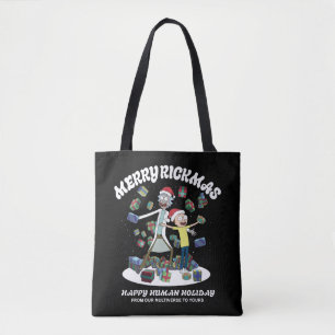Tote Bag Rick et Morty   Joyeux Rickmas présents