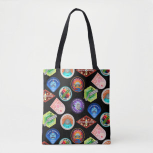 Tote Bag RICK ET MORTY™ Motif des patchs spatiaux