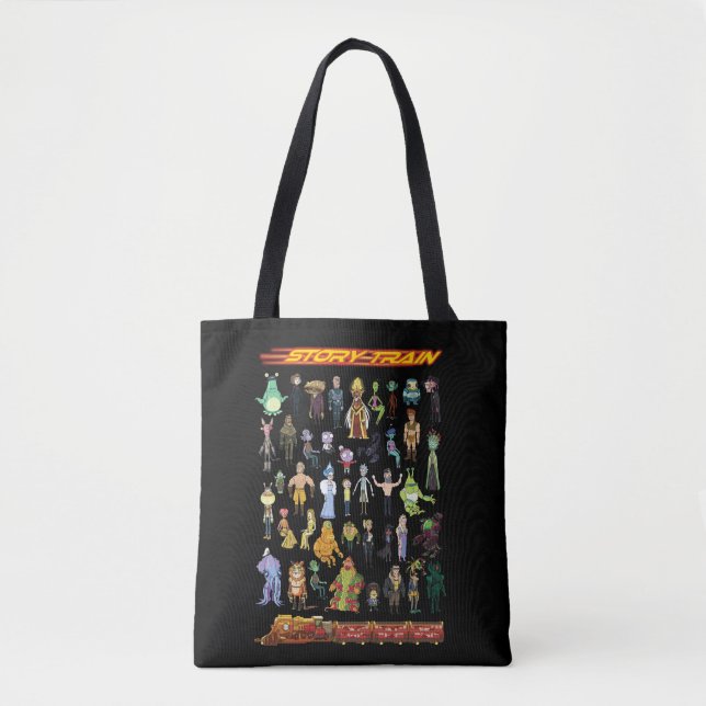 Tote Bag RICK ET MORTY™ | Train d'histoire (Devant)
