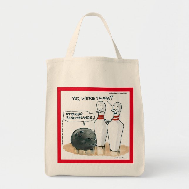 Tote Bag Rick London Dessins Drôle Bowling Comic (Devant)