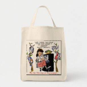 Tote Bag Rick London Ernestine appelle les oiseaux Noël