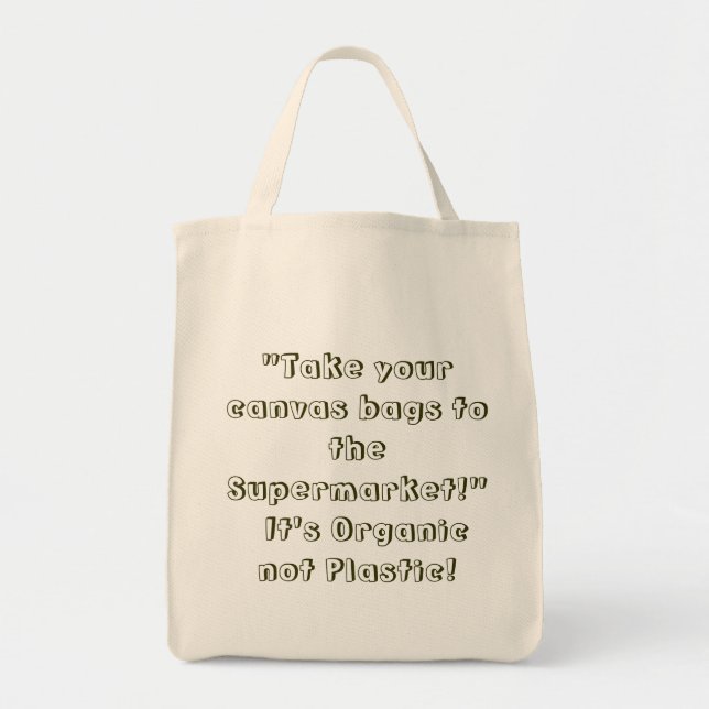 Tote Bag Rid the world of Plastic (Devant)