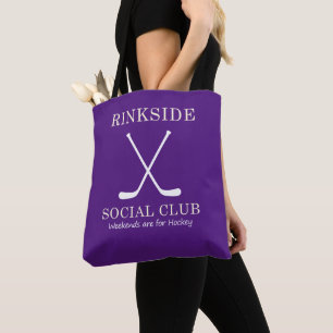 Tote Bag Rinkside Social Club : Week-ends pour Hockey Mom M