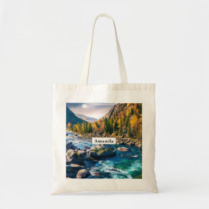 Tote Bag Rivière et Montagnes Photo Pittoresque