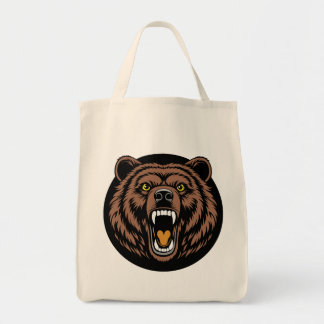Tote Bag Roaring Bear Power Emblem