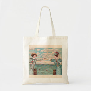 Tote Bag Robe de mariage d'amour de plage victorienne Coupl