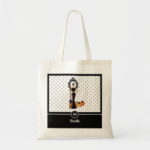 Tote Bag Robe noire élégante classique d'Halloween mode