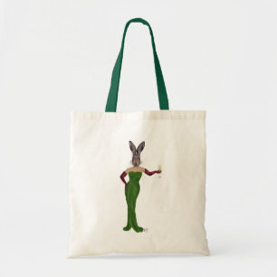 Tote Bag Robe verte de lapin 3