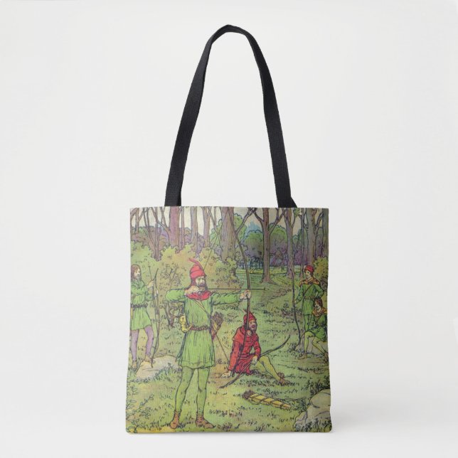 Tote Bag Robin des Bois dans la forêt  (Devant)
