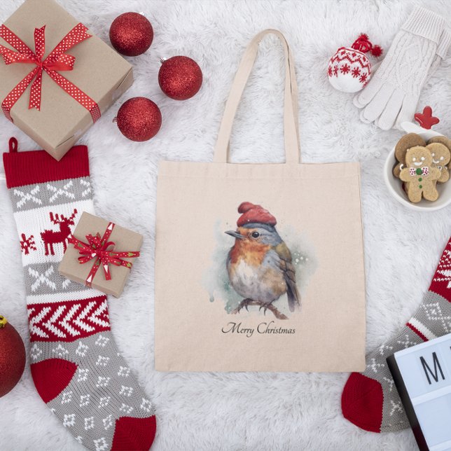 Tote Bag Robin Winter Delight, sur mesure (Créateur téléchargé)