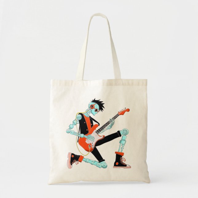 Tote Bag Robot guitariste (Devant)