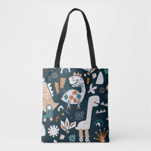 Tote Bag Robots dinosaures, patte pour enfants ludique et s