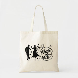 TOTE BAG **ROCK AND ROLL" JITTERBUG FOURRE-TOUT
