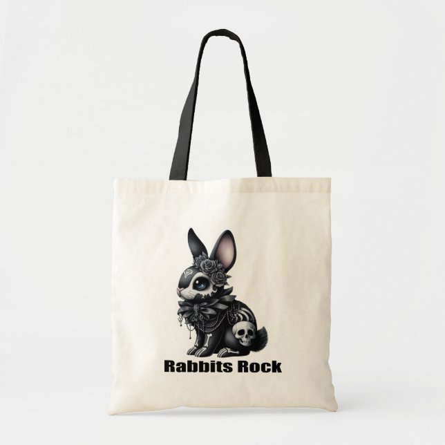 Tote Bag Rock lapin (Devant)