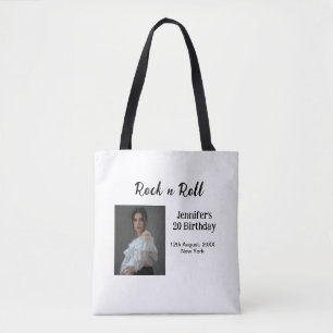 Tote Bag Rock n roll 20e anniversaire fille photo élégant m