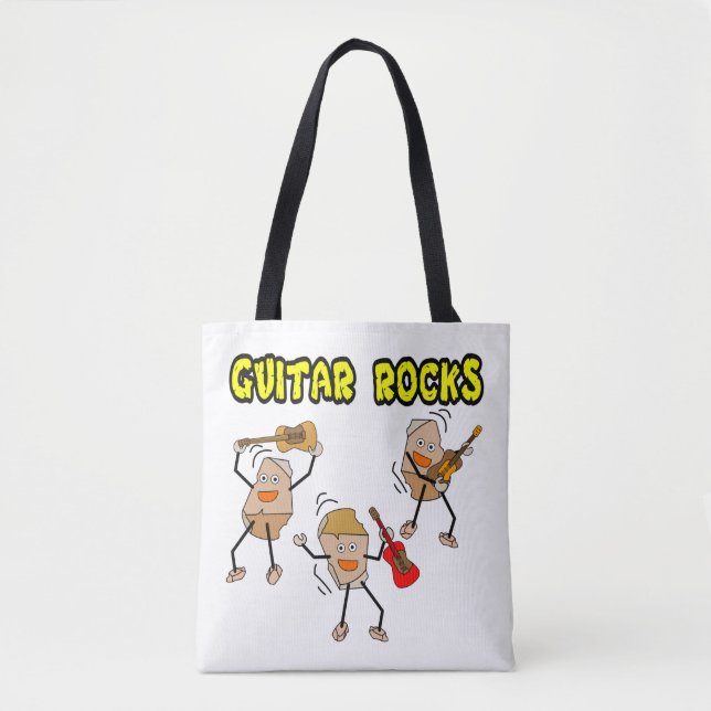 Tote Bag Rocks de guitare (Devant)