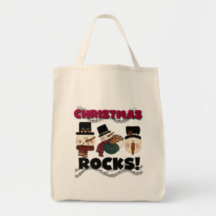 Tote Bag Rocks de Noël des neigeurs