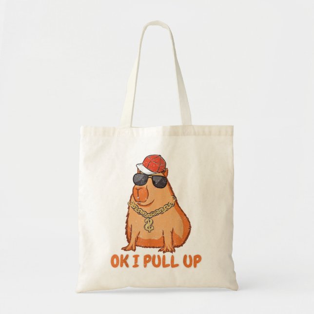 Tote Bag Rodent OK J'AI PULÉ HAUT MÛR Capybara (Devant)