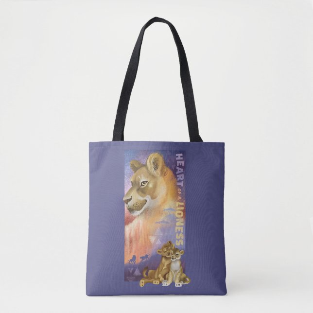 Tote Bag Roi Lion| Graphique de collage de Nala et Simba (Devant)