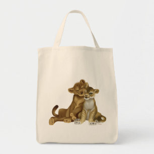Tote Bag Roi Lion  Simba et Nala au coucher du soleil