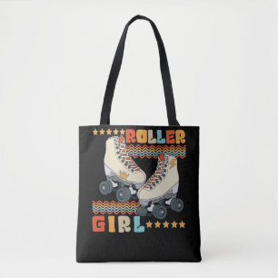 Tote Bag Roller Girl Retro les années 70 80s Roller Skating