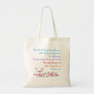 Tote Bag Romans 15 Bible Verse Design