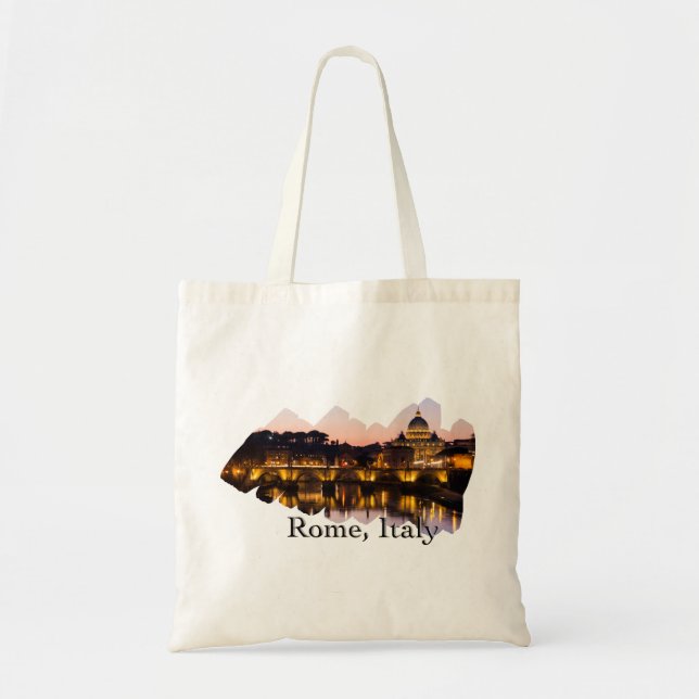 Tote Bag Rome, Italie : La ville romantique de la nuit (Devant)