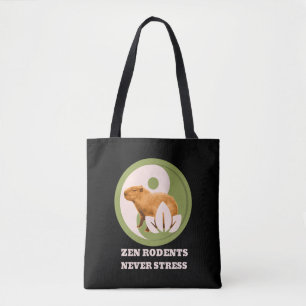 Tote Bag Rongeurs Zen N'Ont Jamais De Stress Humour Capybar