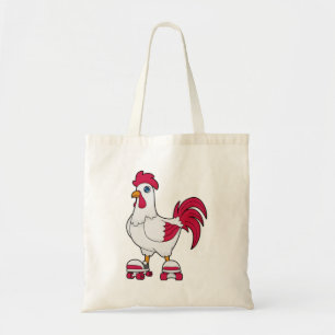 Tote Bag Rooster à Patinage en ligne avec Roller skates