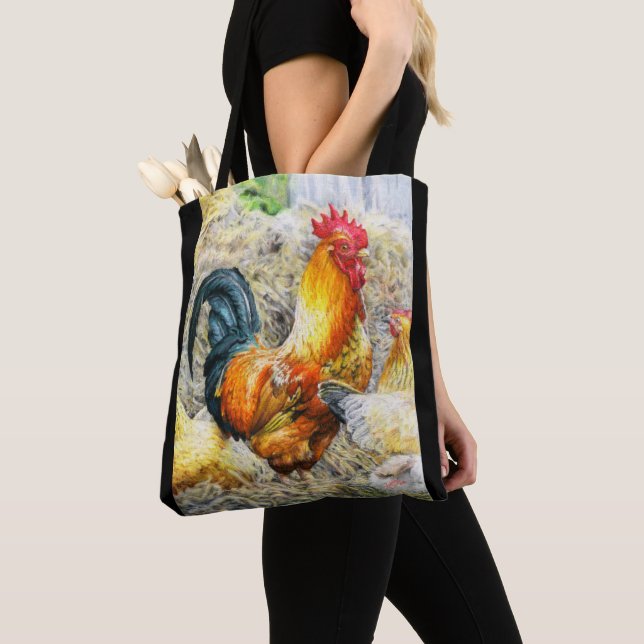 Tote Bag Rooster Fière (De près)