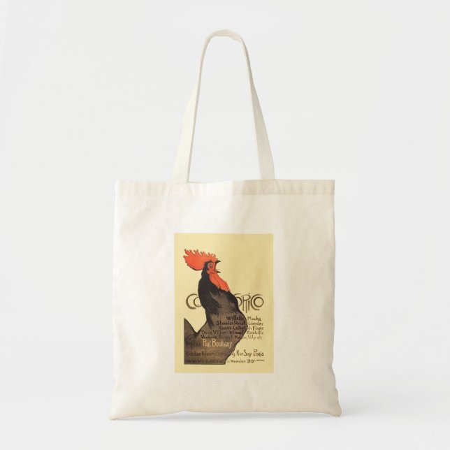Tote Bag Rooster Steinlen Cocorico (Devant)