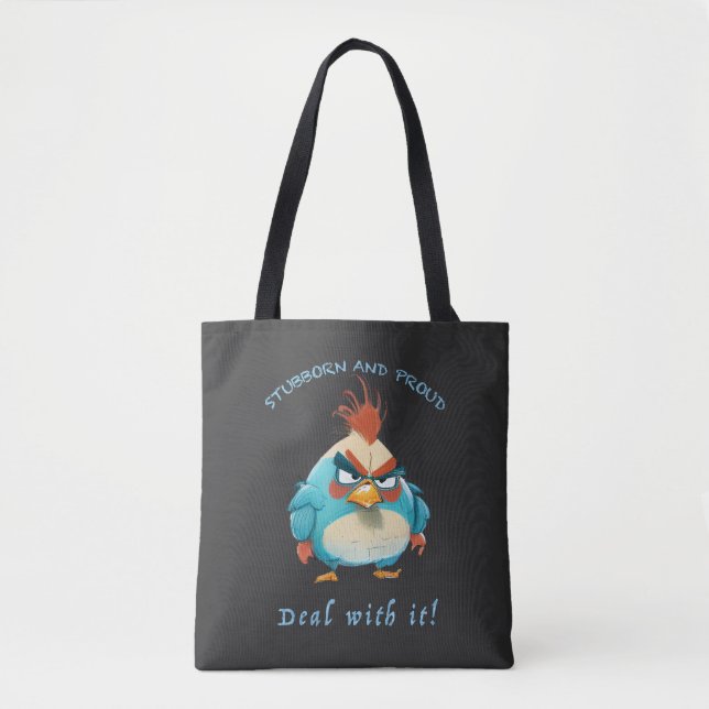 Tote Bag Rooster Têtu Devoir Avec Il Mignonne Adorable Drôl (Devant)