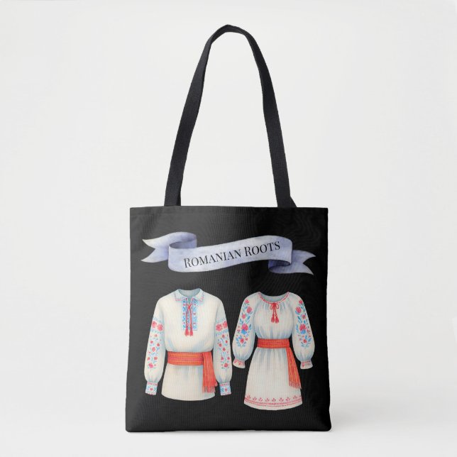Tote Bag Roots Roumain Costume folklorique Attire tradition (Devant)