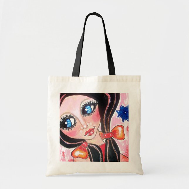 Tote Bag rosa flicka (Devant)