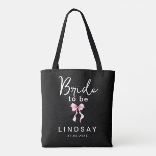Tote Bag Rose à ruban FUTURE MARIÉE Enterrement de vie de j