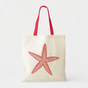 Tote Bag Rose de corail d'étoiles de mer