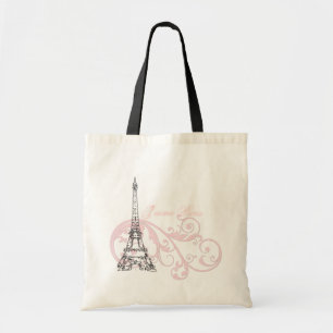 Tote Bag Rose de Paris de Tour Eiffel
