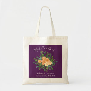 Tote Bag Rose de pêche Vintage mariage de automne sur viole