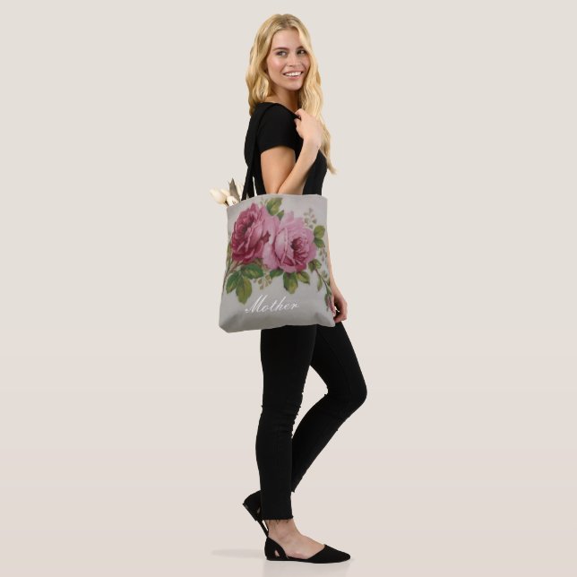 Tote Bag Rose Elegance Fourre-tout (Sur le modèle)