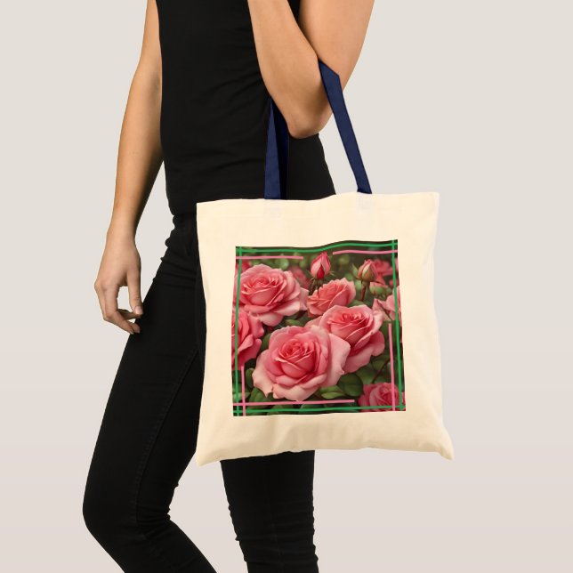Tote Bag Rose et Jean Pocket Fourre-tout (Devant (produit))