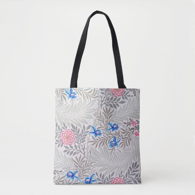 Tote Bag Rose et Larkspur, William Morris (Devant)