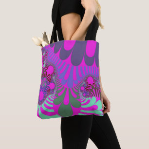 Tote Bag Rose et Turquoise